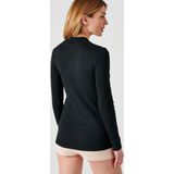 Damart - T-shirt - Zwart - Polyester - Thermolactyl Warmtegraad 4