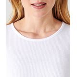 Damart - T-shirt - Wit - Thermolactyl geribde fleece - Dames - Warmte Intense 4