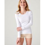 Damart - T-shirt - Wit - Thermolactyl geribde fleece - Dames - Warmte Intense 4