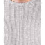 Damart - T-shirt met ronde hals Thermolactyl geribde fleece warmte Intense 4 - Dames - Grijs