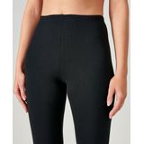 Damart - Thermolactyl Legging - Dames - Zwart - Fleece Ribboorden - Gerecycled Materiaal