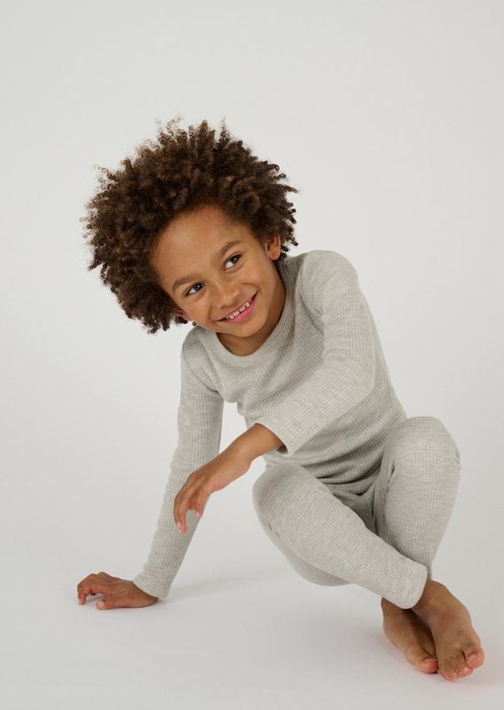 Damart - Thermolactyl T-shirt - Grijs - Fleece - Kinderen