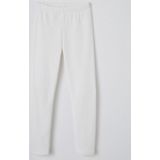 Damart - Lang Ondergoed - Fleece Ribboorden - Wit - Thermolactyl