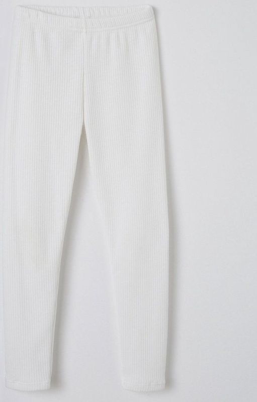 Damart - Lang Ondergoed - Fleece Ribboorden - Wit - Thermolactyl