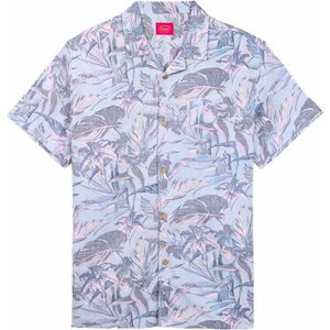 Oxbow - Tropics Shirt - Herenoverhemd - Lichtblauw - Korte Mouwen