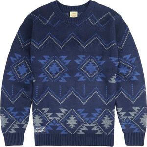 Oxbow - Thick Jacquard Sweater - Marine blauw - Heren