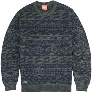 Oxbow - Jacquard Sweater - Marine blauw