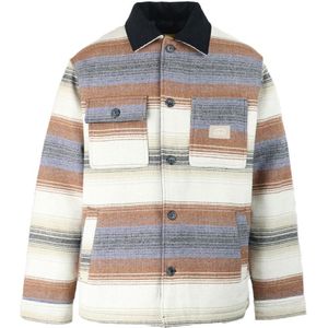 Oxbow - Wild Flannel Padded Parka Jacket - Jassen - Beige