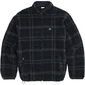 Oxbow - Plaid Fullzip Sherpa Fleece - Zwart - Fleece voor Heren