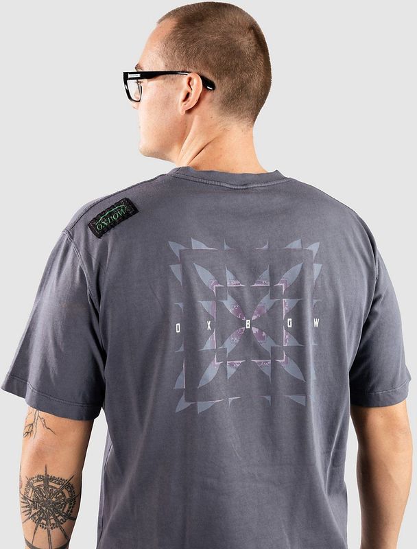 Oxbow - Eclipse Liam Warr LS Tee Dusk - T-shirt - Marine blauw - Katoen