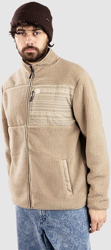 Oxbow - Warmedup Fullzip Sherpa Fleece Rock - Beige