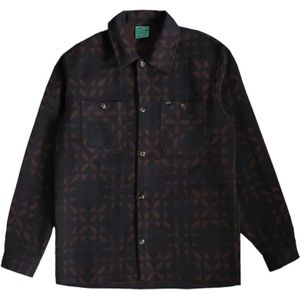 Oxbow - Vortex Liam Warr Overshirt - Zwart - Herenoverhemd van Wol