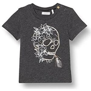 IKKS T-shirt voor jongens, Antracietgrijs gemêleerd, 12 Maanden