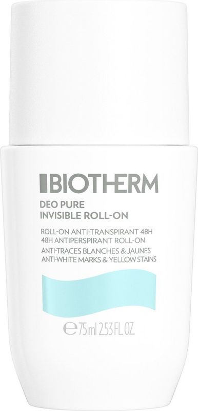 Biotherm - Deodorant Pure Invisible Roll-on - 75ml - Alcoholvrij