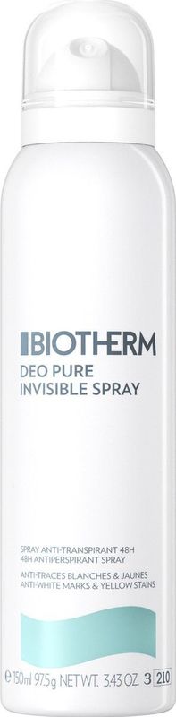 Biotherm - Deo Pure Invisible - Spray Deodorant - 150ml - Geen Vlekken
