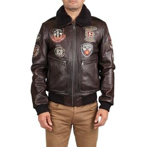 Redskins H23-BLOUSON-AVIA ARGUS-BROWN-XL, Zwart, XL