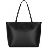 Handtas in leer Smooth LANCASTER. Leer materiaal. Maten één maat. Zwart kleur