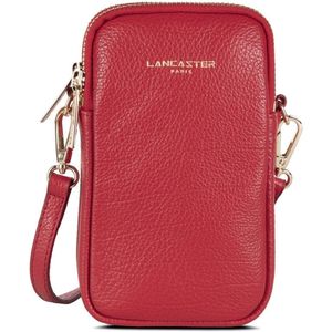 Lancaster Paris Telefoontasje - Clutch - Camel - Rood