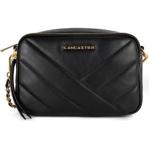 Lancaster Paris Crossbodytas SOFT MATELASSÉ - Zwart