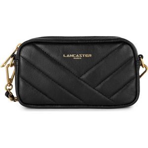 Lancaster Paris Telefoontasje - Clutch - Zwart - Leer