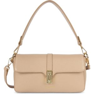 Leren baguette tas Foulonné Milano LANCASTER. Leer materiaal. Maten één maat. Beige kleur