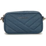 Lancaster Paris Telefoontasje - Clutch - Donker Blauw - Textiel