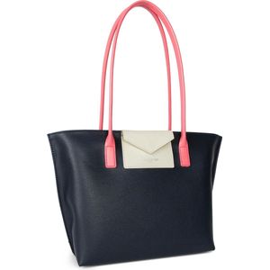 Schoudertas LANCASTER Paris - Maya - Shopper - Blauw/Wit/Roze