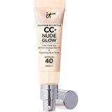 It Cosmetics CC+ Nude Glow Lightweight Foundation + Glow Serum SPF40 Fair Ivory Unisex - Stralende teint en gehydrateerde huid