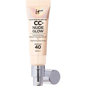 It Cosmetics CC+ Nude Glow Lightweight Foundation + Glow Serum SPF40 Fair Ivory Unisex - Stralende teint en gehydrateerde huid