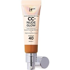 IT Cosmetics CC+ and Nude Glow Lightweight Foundation and Glow Serum with SPF40 32ml (Various Shades) - Rich
