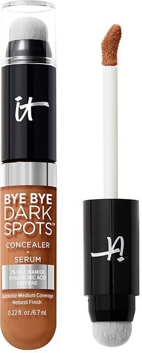 IT Cosmetics Bye Bye Dark Spots Concealer - Dekkende concealer - Super Bright Serum met 2% niacinamide, hyaluronzuur en cafeïne - Tegen Pigmentvlekken - Rich Cool 50