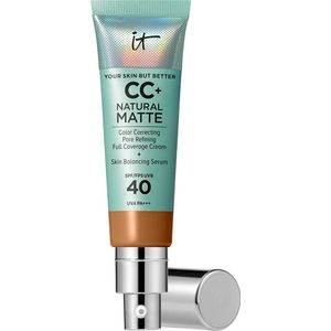 It Cosmetics Your Skin But Better CC+ Natural Matte SPF40 Foundation - Matte & Stralende Finish - Rich Honey - 32ml