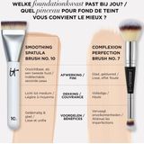IT Cosmetics - Heavenly Luxe Undetectable Complexion Spatula Brush Nr 10 - Make-upkwast - Geschikt voor vloeibare en crème-foundations