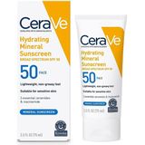 CeraVe Hydraterende minerale zonnebrandcrème SPF 50 gezichtslotion - 75ml - gezichtscrème