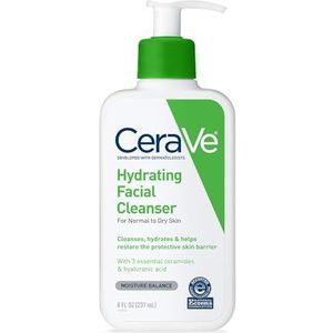 CeraVe Hydrating Facial Cleanser – Reinigingscrème – Normale tot Droge Huid – 237 ml