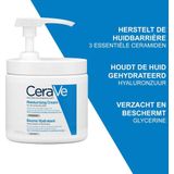 CeraVe Vochtinbrengende Balsem | 454g | 48h hydraterende crème voor lichaam, gezicht en handen met hyaluronzuur voor de droge tot zeer droge huid