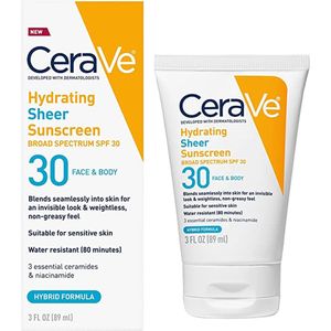 CeraVe Hydraterende zonnebrandcrème SPF 30 for Face and Body