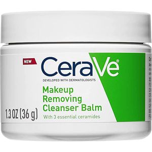 CeraVe Reinigingsbalsem - Hydraterende make-upverwijderaar met ceramiden en plantaardige jojoba-olie voor gezichtsmake-up - Make-up remover balsem- 36g
