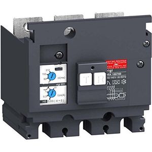 Schneider Electric LV431535 VigiCompact NSX250 differentieel voor schakelaars, 3P, 0,03-10 A, 200-440 V, 50/60 Hz