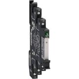 Relais - SLIM RELAY+SOCKET 1C/O LED - 230VACDC - Compact - 6A