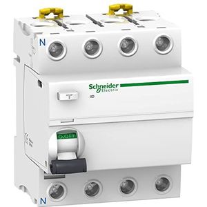 Schneider Electric a9r35491 stroomonderbreker IID 4P, 100 A, 300 mA, klasse A als
