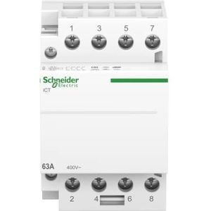 Schneider Electric a9 C20864 ICT installatiebeveiliging, acti9, 63 A, 4 NO, 220-240 V wisselstroom, 50 Hz, wit