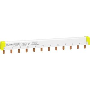 Schneider Electric A9XPH312 faserail brug, aftelbaar, 3P, 12 TE, 100 A, wit, 100 ampère