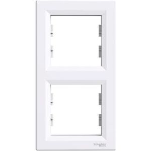 Schneider Electric - Asfora - Afdekraam - 2V - Wit