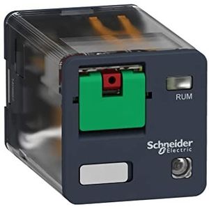 Schneider RUMC32P7 insteekbare universele relais Rum, 3 W, 10 A, 230 Vac, met LED, met testknop
