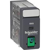 Schneider Electric RXG21BD Steekrelais 24 V/D - 24 V/AC 5 A 2x Wisselcontact 1 Stuk(s)