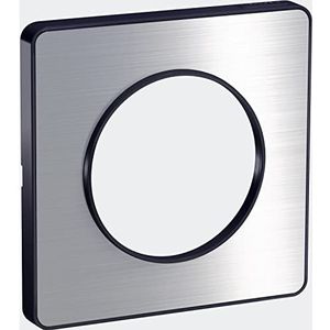 Schneider Electric S540802J Odace Touch, 1-voudig, antracietgrijs/geborsteld aluminium