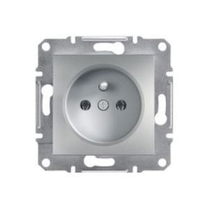 Schneider Electric Asfora socket single aluminium antraciet (EPH2800161)