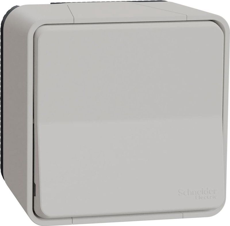 Schneider Electric - Mureva Styl, Va en komen - volledig opgebouwd - IP55 - IK08 auto-aansluiting - wit - MUR39021