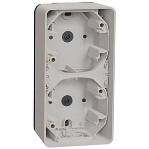 Opbouwbehuizing 2-voudig Verticaal - Opbouw - Polarwit - Mureva Styl - Schneider Electric - MUR39912